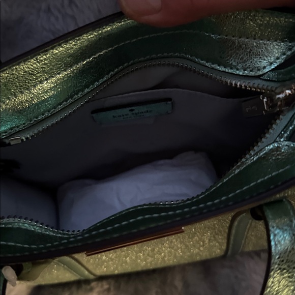 Kate Spade Sparkly Light Green Purse, Crossbody, NWT - Picture 4 of 4